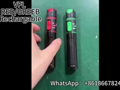 Vidéo de type rechargeable VFL à lumière verte