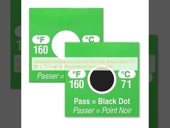 Irréversible imperméable à l'eau à l'huile Dot haute température 71°C 161°F lave-vaisselle température Étiquettes sensibles