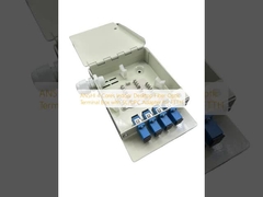 ANSHI 4 cœurs boîte de terminaux en fibre optique pour bureau intérieur avec adaptateur SC/UPC pour FTTH