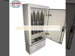 Armoire de raccordement croisé extérieure pour câble, 1200 paires, 2400 paires, étanche, indice IP55