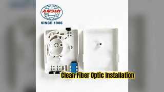 Prise murale fibre optique compacte pour installation FTTH