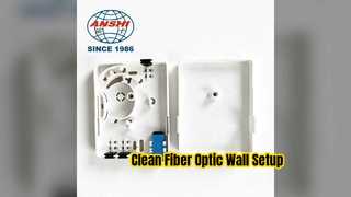 Prise murale compacte à fibre optique pour une configuration FTTH facile à domicile