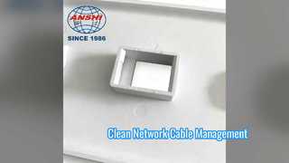 ANSHI RJ45 Plaque murale Gestion facile des câbles réseau