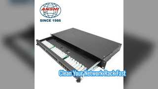 1U 24 Port Cat5e Patch Panel Rack Mount Network Solution