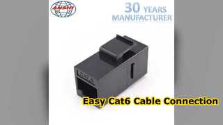 Configuration facile du coupleur Keystone Cat6 RJ45