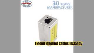 Prolongez les câbles Ethernet avec des coupleurs métalliques RJ45 blindés