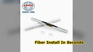 Fast FTTH Fiber Connector Install in Seconds