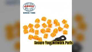 RJ45 Port Lock and Keystone Jack Network Security Solution