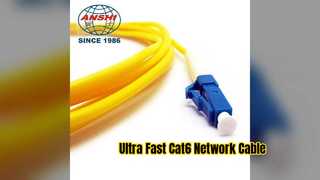 Réseau fiable de câble de correction Ethernet Cat6 à grande vitesse