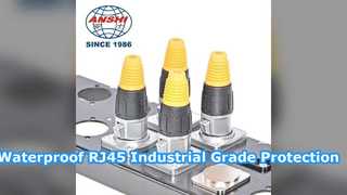 Solution imperméable de catégorie industrielle de connecteur Ethernet RJ45