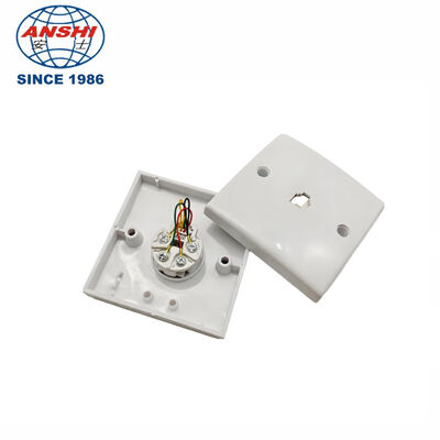 ANSHI British Style ABS Material Network Cable Faceplate with Dust Shutter for RJ45 Ethernet Wall Plate