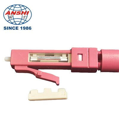 FTTH Mechanical Splicer Fiber Optic LC APC Fast Connector Metal V-groove Single Mode Multimode OM3 OM4