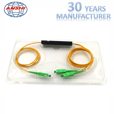 1x2 PLC Splitter FTTH Fiber Optic Splitter