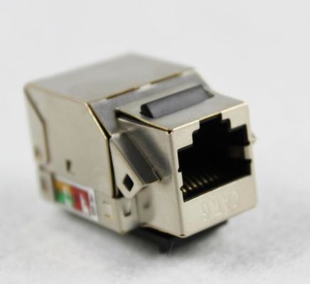 RJ45 Keystone Jack CAT5E CAT6 CAT6A Shielded Keystone Jack In Metallic Color