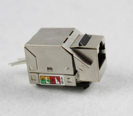 RJ45 Keystone Jack CAT5E CAT6 CAT6A a protégé Keystone Jack en couleur métallique