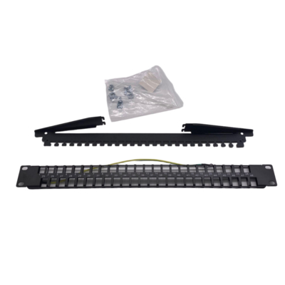 Panneau de patch Zig Zag à haute densité modulaire, 48xRJ45/s, non équipé, 1U
