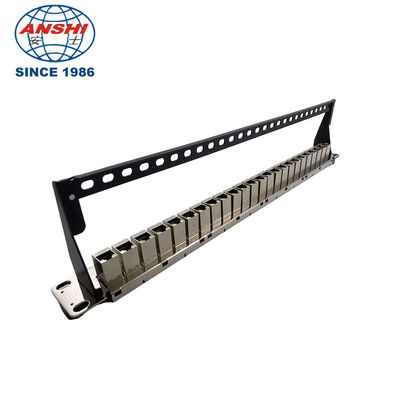 19-inch 1U Modular Type Rack Mount Patch Panel UTP & FTP for Networking and Cabling