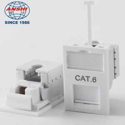 Module de boîte de sol réseau UTP CAT6 de type UK LJ6C 38 x 25 mm