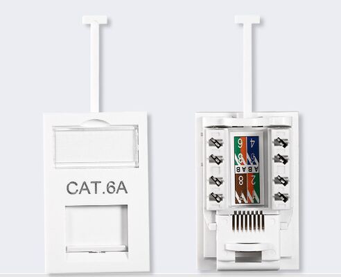 UK Type CAT6 UTP LJ6C Network Floor Box Module 38 x 25mm