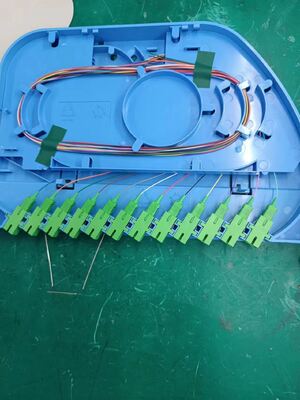 12 Core Flame Retardant 94V-0 Fiber Optic Splice Tray Rotary and Pivoting with Aluminum Cover for Distribution Box and Frame