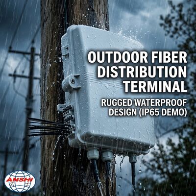 8 Cores Outdoor Wall Mount Fiber Distribution Box ftth distribution terminal box