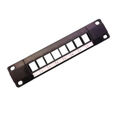 Panneau de brassage modulaire non chargé à 8 ports avec compatibilité CAT6A pour les connexions RJ45