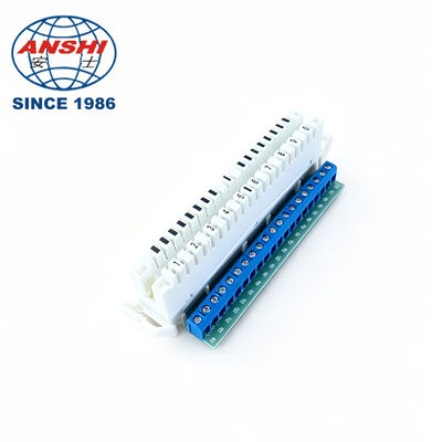 10 Paire 20 pôles LSA-PLUS Module de terminal de PCB Connecteur téléphonique XL-011L ABS Profil arrière Monté Plugboard Parties télécom