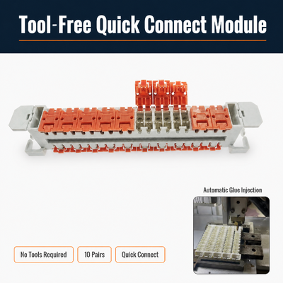 Module de connexion rapide LSA Plus 3M 10 paires sans outil, rempli de gel, pour une fiabilité réseau de haute intégrité
