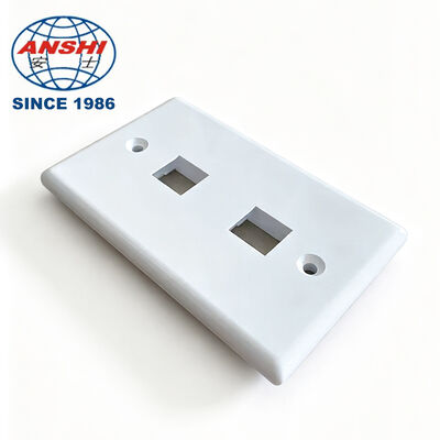 Plaque murale ANSHI 120 Type norme US, produit de télécommunication à double port RJ45 RJ11